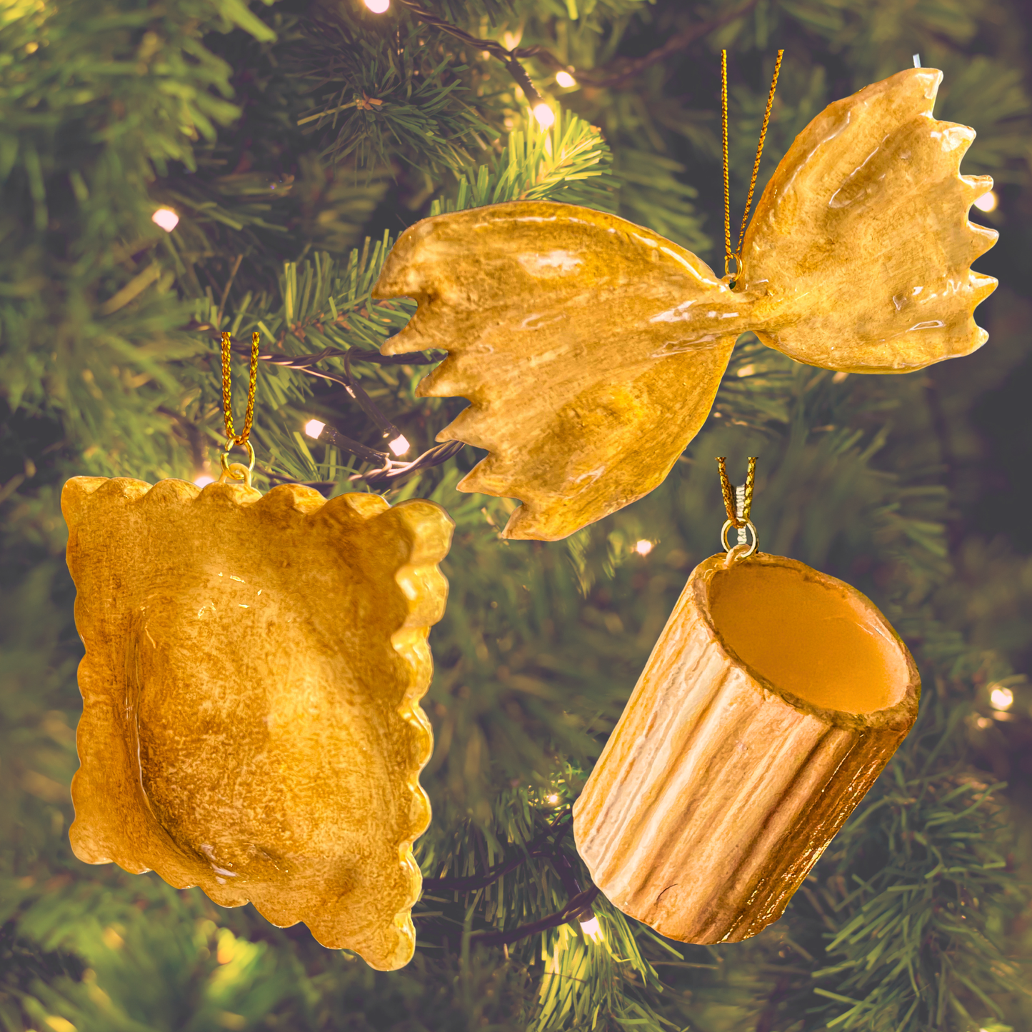 Pasta Lovers Ornament Set