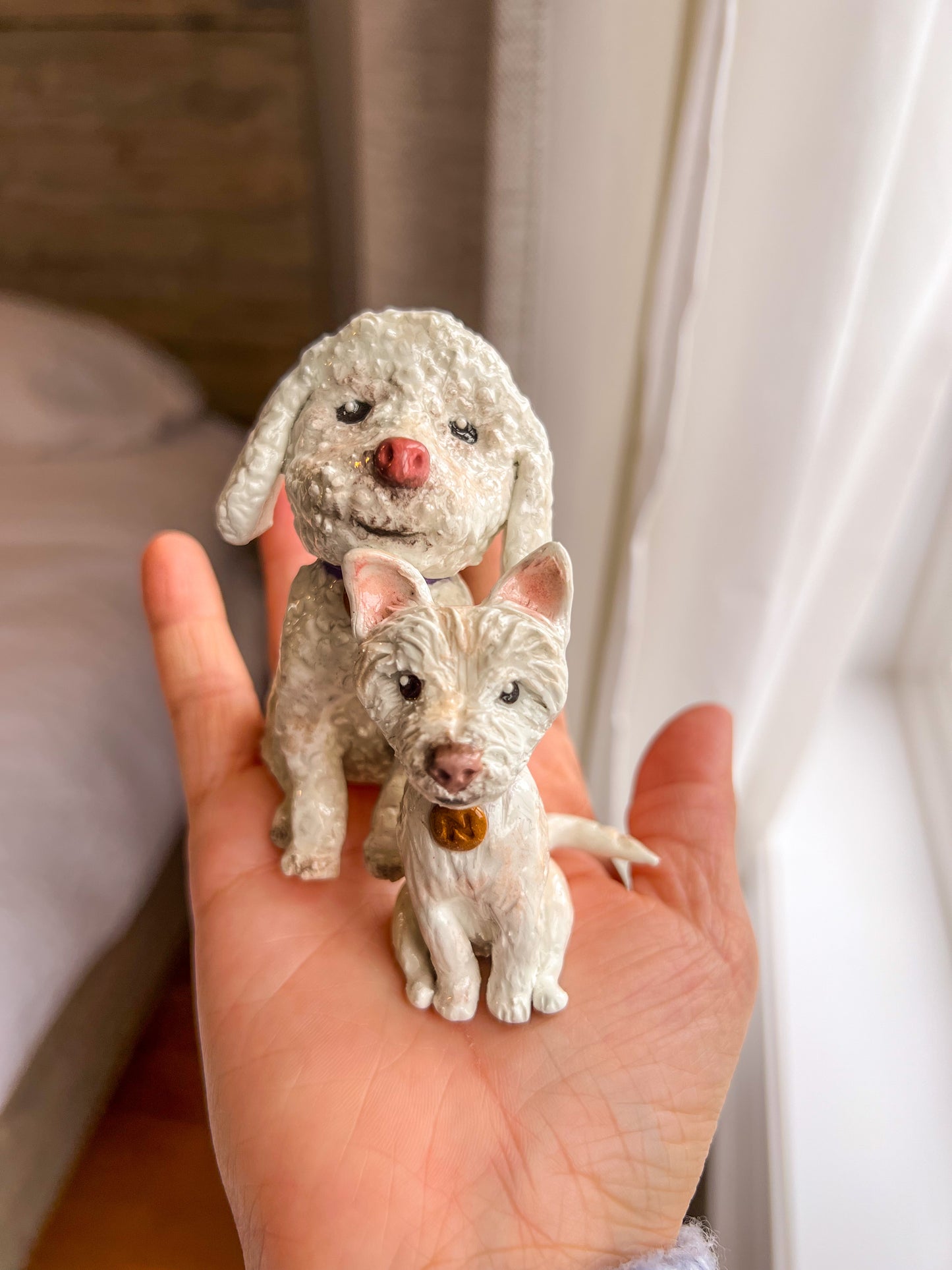 Custom Pet Figurine - Handmade Clay Sculpture of Your Dog or Cat