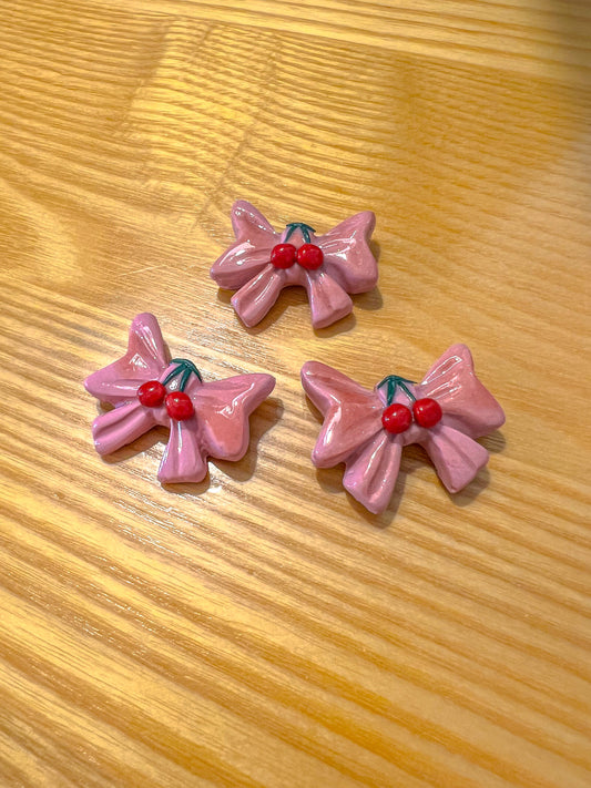 Cherry Bow Magnets